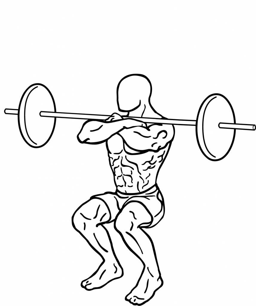 Font Barbell Squat